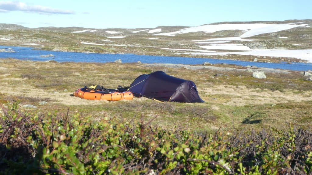 Teltplass ved Kvennsjøen